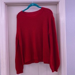 red sweater